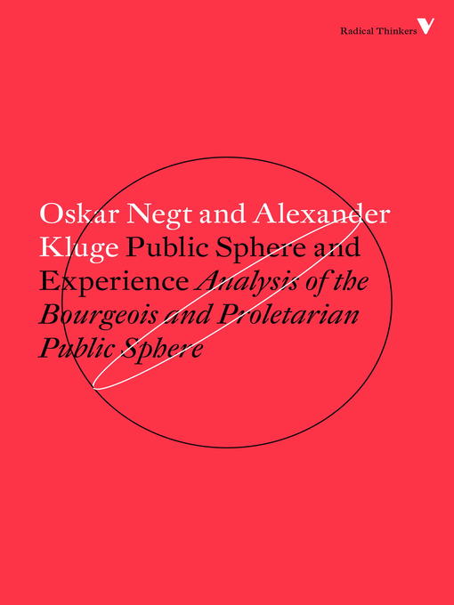 Title details for Public Sphere and Experience by Alexander Kluge - Wait list